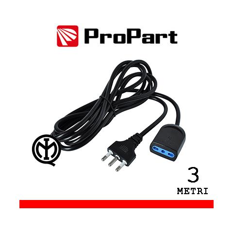 Prolunga Lineare Bipasso 3metri Spina16a Nera - Foto 1