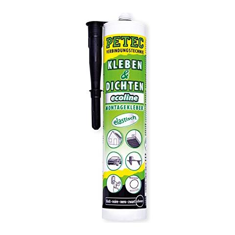 Petec 94.729 Ecoline Colla Di Montaggio, 290 Ml, Nero - Foto 1