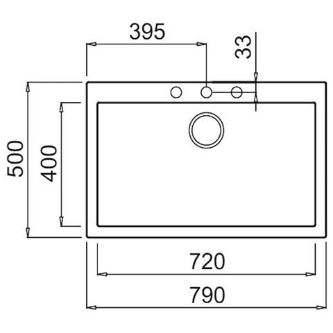 LAV. QUADRA 130 79x50 1V AVENA 51 - Foto 2