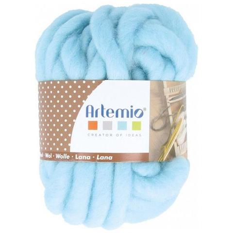 Gomitolo Di Lana Spessa 10 M - 70 G - Blu Cielo - Foto 1
