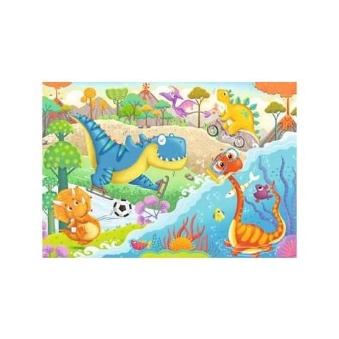 RVB05246 2 Puzzle da 12 Pezzi - Dinosauri Giocosi - Foto 2