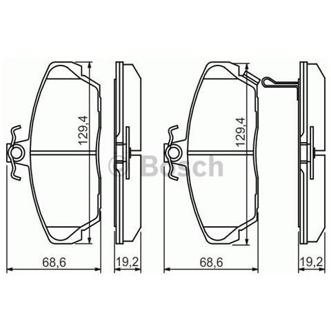 Kit Pastiglie Freno 986424214 - Foto 1