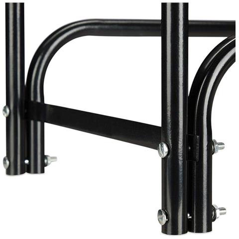 Portalegna Supporto Metallo Porta Legna Interno Legnaia Camino Stufa 120x120x35 - Foto 5