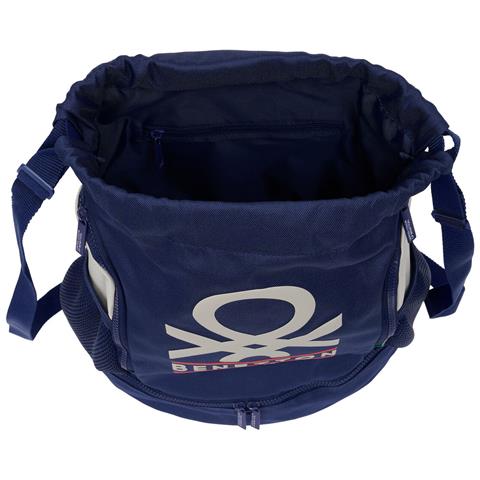 Zaino A Sacca Per Bambini Varsity Grigio Blu Marino 35 X 40 X 1 Cm - Foto 4