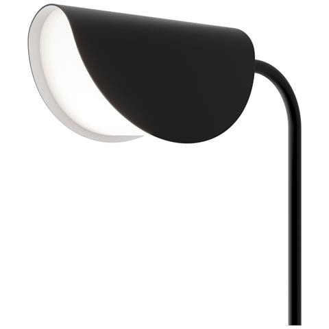 Piantana Lampada Da Terra Moderno Mollis Metallo Nero Acrilico 1 Luce G9 7w - Foto 2