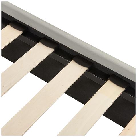 Letto Velluto Chaleix 140 X 200 Cm Grigio Chiaro - Foto 2