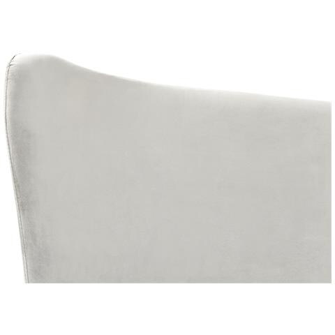 Letto Velluto Chaleix 140 X 200 Cm Grigio Chiaro - Foto 8