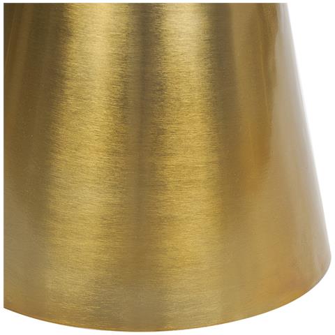 Tavolino Metallo Oro E Bianco Andres - Foto 6