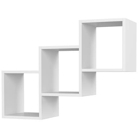 Mensola a muro STAR, 78x20x55 cm, Colore Bianco - Foto 2