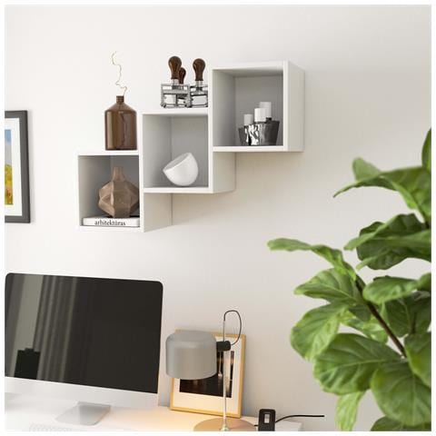 Mensola a muro STAR, 78x20x55 cm, Colore Bianco - Foto 5