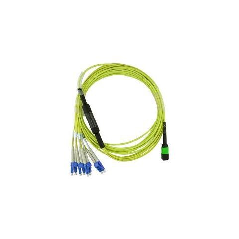Sfp6141bu1mkb Cavo A Fibre Ottiche 1 M Mtp /apc 4x Lc /upc G. 657.a1 Lime - Foto 1