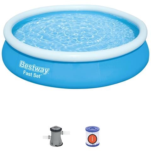 Piscina Autoportante Con Anello Fast Set Tonda 366x76 Cm 57274 - Foto 1