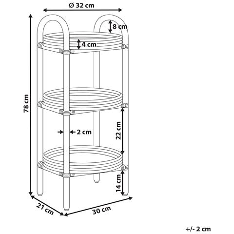 Tavolino Rattan Naturale Troolie - Foto 7
