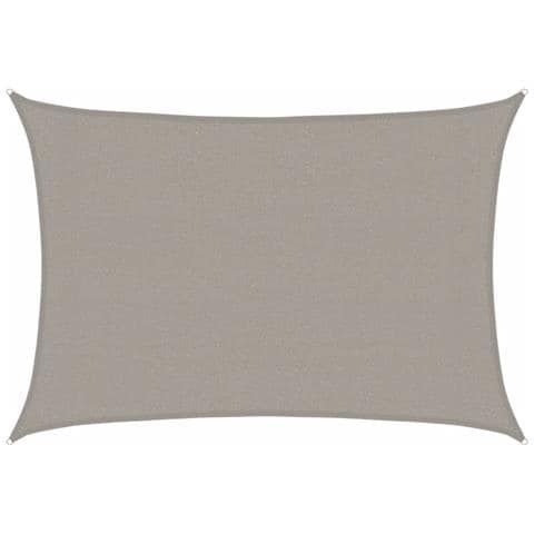 Vela Parasole 160 G /m Rettangolare Grigio Chiaro 3x4,5 M Hdpe - Foto 1