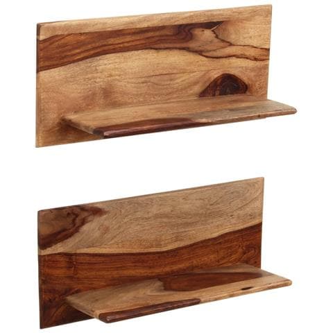 Mensole 2 Pz 58x26x20 Cm In Legno Massello Di Acacia - Foto 8