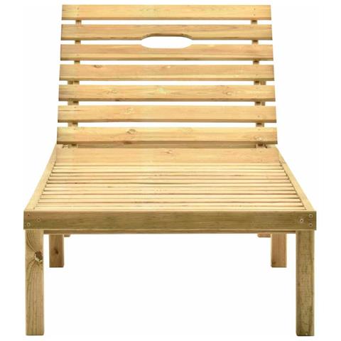 Lusso Casadino -  Lettino Prendisole In Legno Di Pino Impregnato - Foto 1