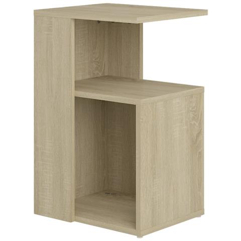 Tavolino Rovere Sonoma 36x30x56 Cm In Legno Multistrato - Foto 1