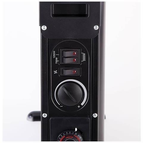 C214T stufetta elettrica Interno Nero 2000 W Stufa elettrica a convezione - Foto 2