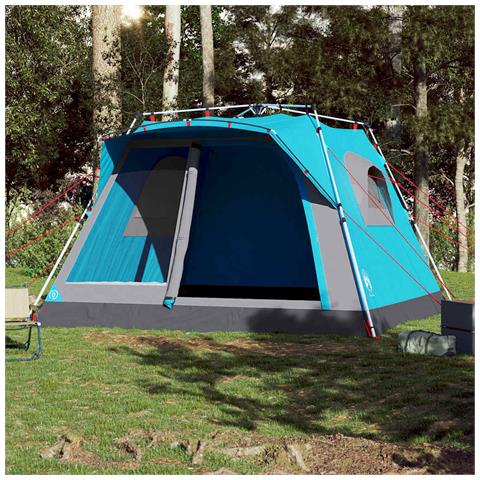Tenda Familiare Cabina 7 Persone Blu a Rilascio Rapido - Foto 2