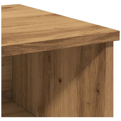 Comodini 2pz Rovere Artigianale 40x36x65cm in Legno Multistrato - Foto 9