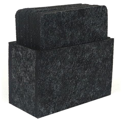 Set Di 8 Sottobicchieri Quadrati In Feltro Antigraffio - Protezione Elegante Per I Tuoi Mobili Darkgrey - Foto 3