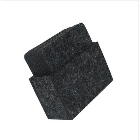 Set Di 8 Sottobicchieri Quadrati In Feltro Antigraffio - Protezione Elegante Per I Tuoi Mobili Darkgrey - Foto 1