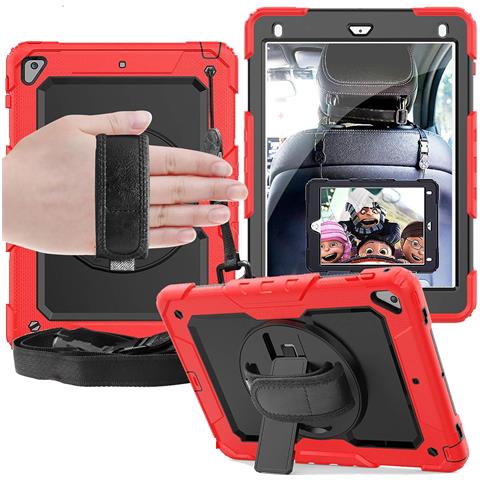 Custodia Per Ipad Air 3/pro 10.5"" Con Supporto E Tracolla Rossa - Foto 1