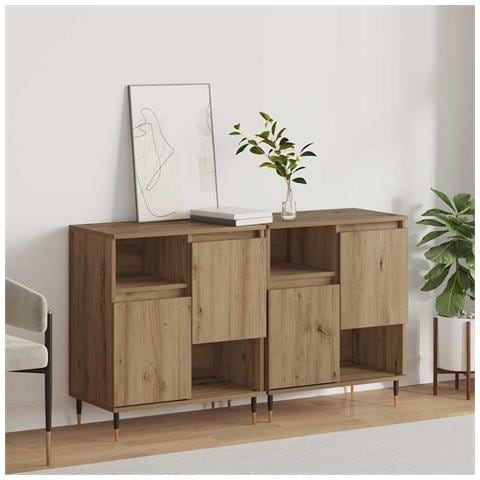 Sideboards 2 pcs rovere artigianale 120 x 35 x 70 cm - Foto 2