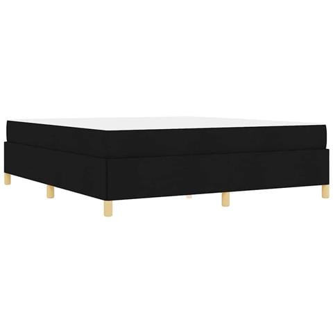 Letto a molle Nero e Bianco e Nero 180 x 200 cm Tessuto - Foto 9