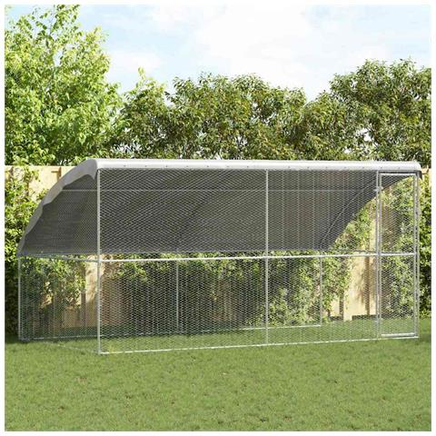 Gabbia per polli Argento 400 x 200 x 198.5 cm Acciaio zincato - Foto 2
