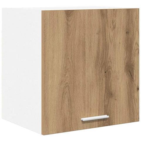 Armadio pensile Riga Rovere Artigiano e Bianco 40 x 31 x 40 cm - Foto 1