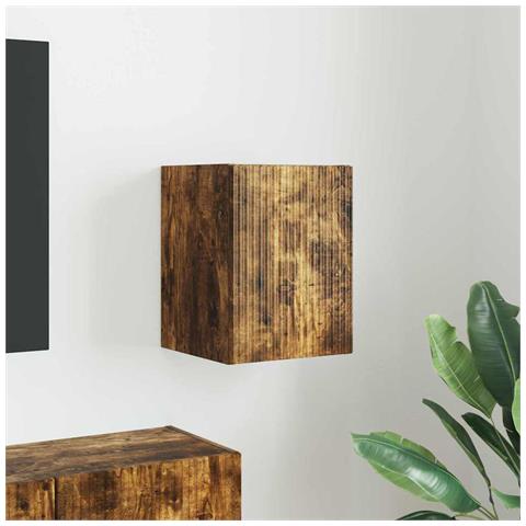 Mobile TV da parete Rovere fumé 30 x 31 x 40 cm - Foto 2