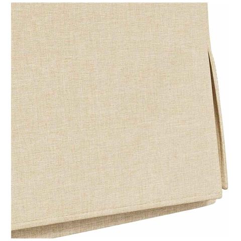 Sedie da pranzo 2 pcs Crema 57 x 67 x 98 cm Tessuto - Foto 9