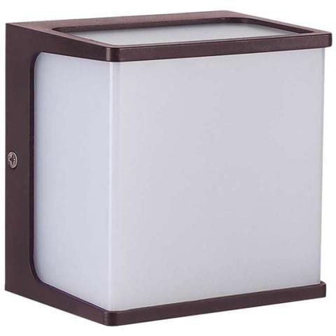 Lampada LED da Muro a Lanterna 8W Classica Colore Marrone 3000K IP65, colore Marrone - Foto 1