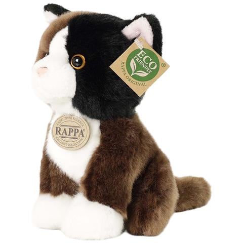 Peluche Gatto Seduto 18 Cm Edizione Eco-friendly Ultra Morbido, Marrone - Foto 1