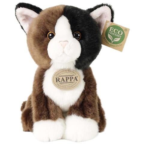 Peluche Gatto Seduto 18 Cm Edizione Eco-friendly Ultra Morbido, Marrone - Foto 4