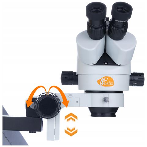 Microscopio Stereoscopico Trinoculare Neptune Pro Msnp-t-wdms1 Con Camera Draco Blue Pro 2mp - Alta Precisione, Zoom 7x-45x, Hdmi /vga, Ideale Per Laboratori E Industria - Foto 2