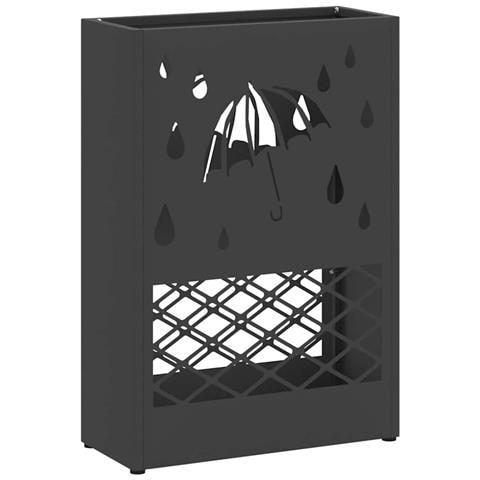 Supporto per Ombrellone Nero 28 x 12 x 41 cm Acciaio - Foto 1