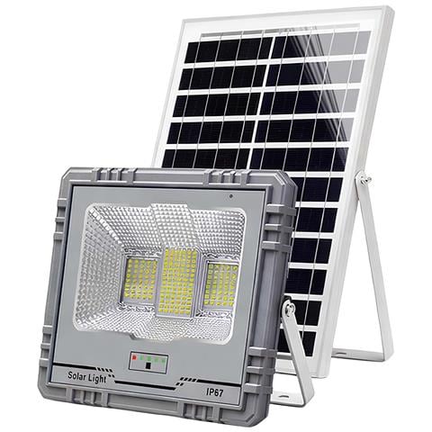 Proiettore Solare Led 13w Ip67 Con Batteria 15ah Con Pannello 15w - Foto 2