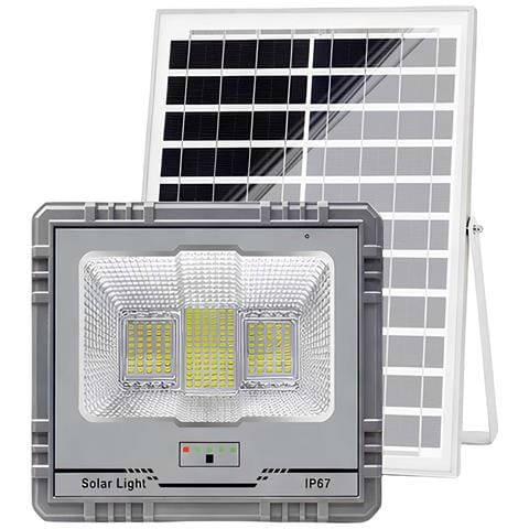 Proiettore Solare Led 13w Ip67 Con Batteria 15ah Con Pannello 15w - Foto 1