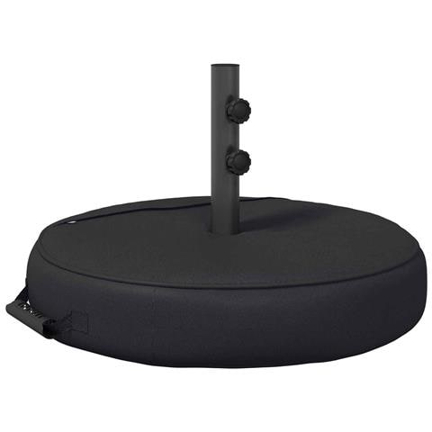 Base per Ombrello da Patio 50 x 50 cm Acciaio Nero - Foto 1