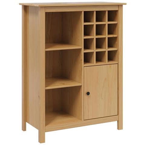 Mobile per vino HILL Marrone miele 79.5 x 40 x 107.5 cm - Foto 1