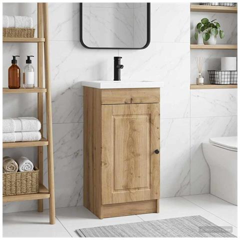 Mobile da bagno con lavabo Rovere Artigianale 42 x 40 x 84,5 cm - Foto 2