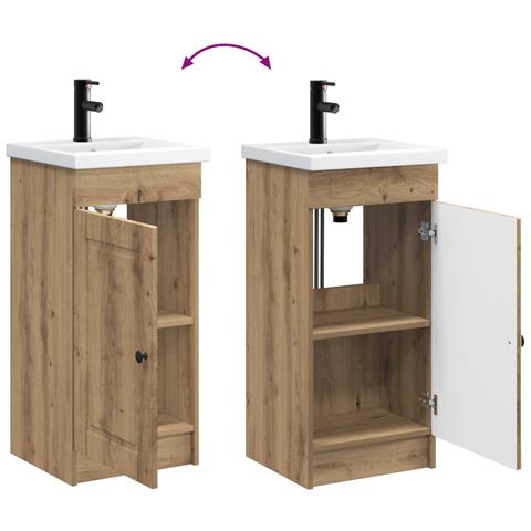 Mobile da bagno con lavabo Rovere Artigianale 42 x 40 x 84,5 cm - Foto 9