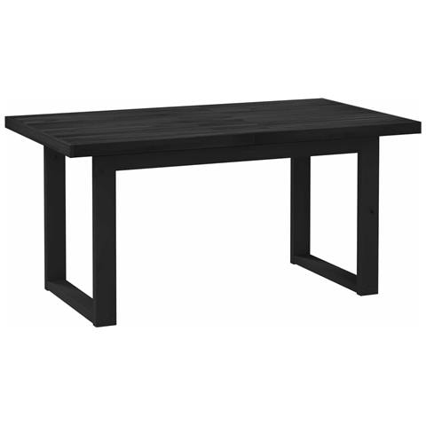 Tavolo da pranzo NOAIN 160 cm Legno Massello di Pino Nero - Foto 1
