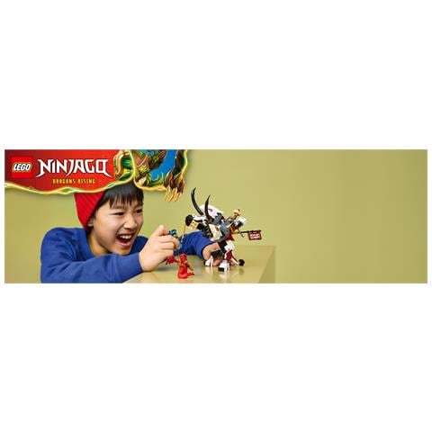 NINJAGO 71863 Zilvar e Grimtak la Bestia Drago, Giocattolo Ninja con Action Figure e 3 Minifigure, Regalo per Bambini 7+ - Foto 2