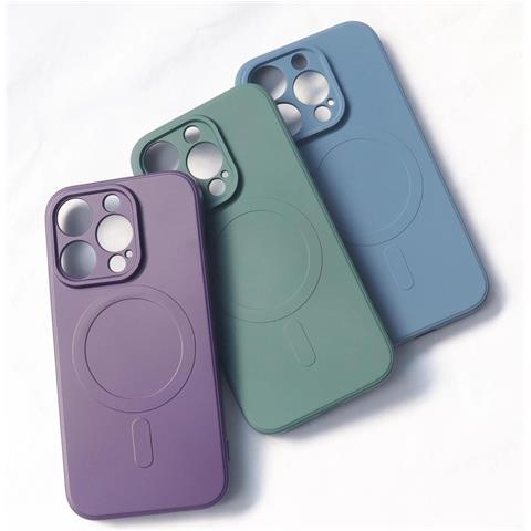Custodia In Silicone Compatibile Con Magsafe Per Iphone 15 Plus - Crema - Foto 2