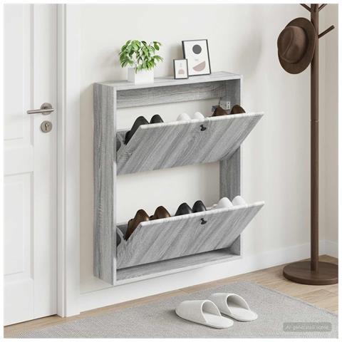 Mobiletto per Scarpe da Muro BREDA 71 x 17 x 86 cm - Foto 2