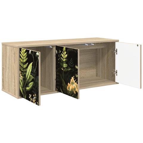 Mobile TV da Parete RHENEN 102 x 33 x 40 cm Rovere Sonoma - Foto 2