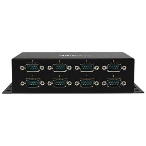 Hub adattatore USB a DB9 RS232 seriale 8 porte - Guide DIN industriali DIN e montabile a parete - Foto 3
